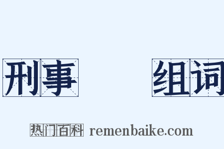 刑事訴訟组词是什么意思的图片